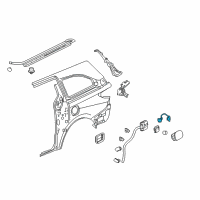 OEM 2022 Honda Odyssey Actuator Assy., Fuel Lid Diagram - 74700-THR-A01