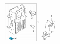OEM 2021 Nissan Rogue Fuse Diagram - 24319-7990A