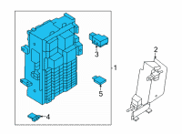 OEM Nissan Rogue Block Assembly-Junction Diagram - 24350-6RA0C