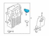 OEM 2021 Nissan Rogue Relay-Ignition Diagram - 25230-8990D