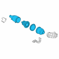 OEM Ford E-150 Econoline Club Wagon Air Cleaner Assembly Diagram - 2C2Z-9600-ARM