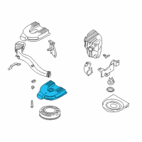 OEM 2000 Nissan Xterra Air Cleaner Cover Diagram - 16526-3S500