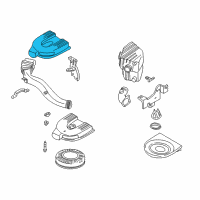 OEM 2000 Nissan Frontier Air Cleaner Assembly Diagram - 16500-5S500