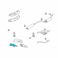 OEM 2008 Ford Focus Heat Shield Diagram - 7S4Z-5411434-A