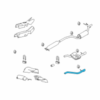 OEM 2010 Ford Focus Tailpipe Diagram - 9S4Z-5255-A