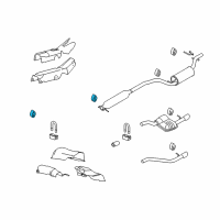 OEM 2005 Ford Focus Front Insulator Diagram - 5S4Z-5A262-A