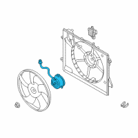 OEM Hyundai Sonata Motor-Radiator Cooling Fan Diagram - 25386-C2000