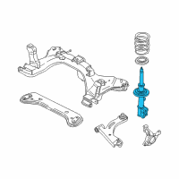 OEM 2006 Mercury Mariner Strut Diagram - 6L8Z-18124-BA