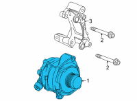 OEM Chevrolet Corvette Alternator Diagram - 13534122