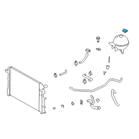 OEM 2008 Dodge Sprinter 2500 Cap-Coolant Recovery Bottle Diagram - 68004911AA