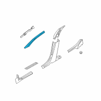 OEM 2008 Lincoln MKZ Windshield Pillar Trim Diagram - 6H6Z-5403598-CAA