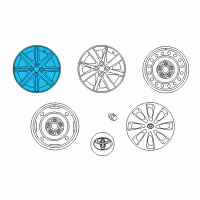 OEM 2015 Toyota Prius C Wheel, Alloy Diagram - 42611-52A00
