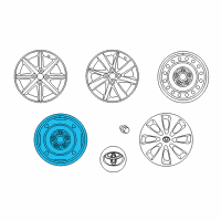 OEM 2012 Toyota Prius C Wheel, Spare Diagram - 42611-52400