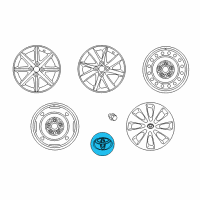 OEM Toyota Prius AWD-e Center Cap Diagram - 42603-52170