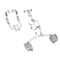 OEM Dodge Pipe-TAILPIPE Diagram - 5147196AA