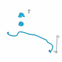 OEM 2011 Buick Regal Stabilizer Bar Diagram - 20932134