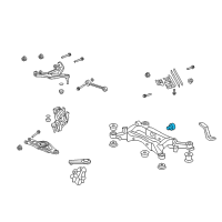 OEM 2008 Acura RL Rubber C, Differential Mounting Diagram - 50731-SJA-A00