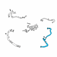 OEM 2022 Cadillac XT5 By-Pass Hose Diagram - 55509175