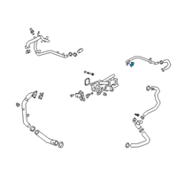 OEM Chevrolet Blazer Oil Pipe Gasket Diagram - 12669556