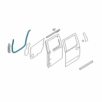 OEM 2005 Nissan Titan Weatherstrip-Rear Door, LH Diagram - 82831-8S500