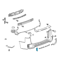 OEM GMC Terrain Reflector Diagram - 23454652