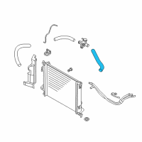 OEM 2012 Kia Soul Hose-Radiator, Upper Diagram - 254112K700