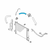 OEM Kia Soul Hose-Radiator, Inlet Diagram - 254112K750