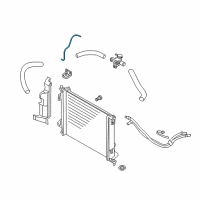 OEM 2013 Kia Soul Hose-Radiator To Reserve Diagram - 254512K700