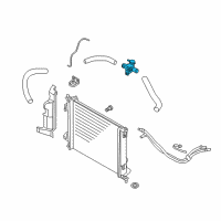 OEM Kia Soul Filler Neck Assembly-Radiator Diagram - 253292K100