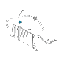 OEM Kia Bracket Assembly-Radiator Diagram - 253332K600