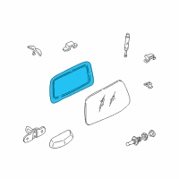 OEM 2002 Hyundai Santa Fe Weatherstrip-Tail Gate Glass Diagram - 87191-26000-TI