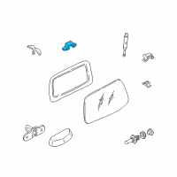 OEM 2004 Hyundai Santa Fe Button-TAILGATE Glass Release Diagram - 81270-26000