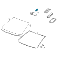 OEM 2013 Chevrolet Volt Mirror Inside Cover Diagram - 20931830