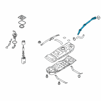 OEM 2009 Kia Borrego Neck Assembly-Fuel Filler Diagram - 310302J400