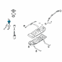 OEM 2009 Kia Borrego Sensor-Fuel Tank Pressure Diagram - 314353K600