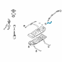 OEM Kia Borrego Hose-Fuel Tank To Filler Diagram - 311452J400