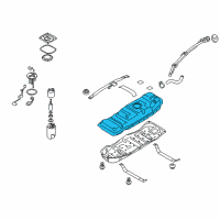 OEM Kia Borrego Fuel Tank Assembly Diagram - 311502J400