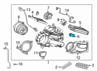 OEM 2022 Toyota Sienna Expansion Valve Diagram - 88515-50340