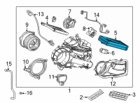 OEM 2022 Toyota Sienna Evaporator Core Diagram - 88501-0E200