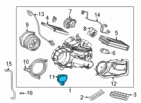 OEM 2021 Lexus RX350L Control, Blower Motor Diagram - 87165-36010