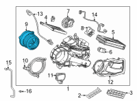 OEM 2022 Toyota Sienna Blower Motor Diagram - 87103-08120