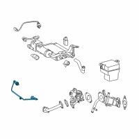 OEM 2017 Lexus CT200h Sensor, Oxygen Diagram - 89465-76010