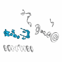 OEM 2005 Honda Accord Caliper Sub-Assembly, Right Front (Reman) Diagram - 45018-SDA-A02RM