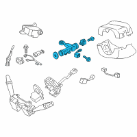 OEM 2009 Hyundai Genesis Body & Switch Assembly-Steering & IGNTION Diagram - 81910-3M010
