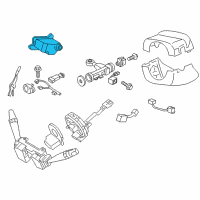 OEM Kia Borrego Ignition Lock Cylinder Diagram - 819002J710