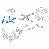 OEM 2011 Hyundai Genesis Key Sub Set-Steering Lock Diagram - 81900-3MA00