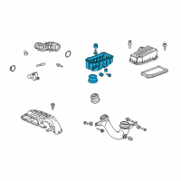 OEM Honda Ridgeline Case Set, Air Cleaner Diagram - 17201-RJE-A00