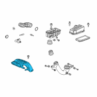 OEM 2007 Honda Ridgeline Tube B, Air Inlet Diagram - 17243-RJE-A00
