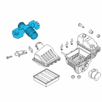 OEM 2011 Ford F-150 Air Inlet Assembly Diagram - BL3Z-9B659-B