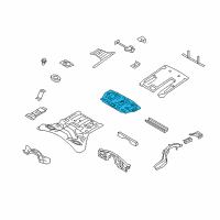 OEM Nissan GT-R Floor-Rear, Rear Diagram - G4514-JF0MA